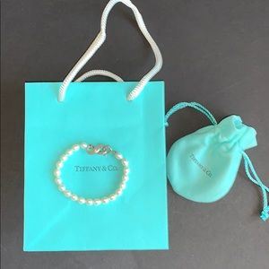 Tiffany & Co. pearl bracelet with infinity charm. Price is FIRM… thank u